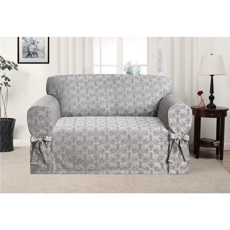 MADISON INDUSTRIES Madison Industries DES-LOVE-GY Desert Skies Loveseat Slipcover; Gray DES-LOVE-GY